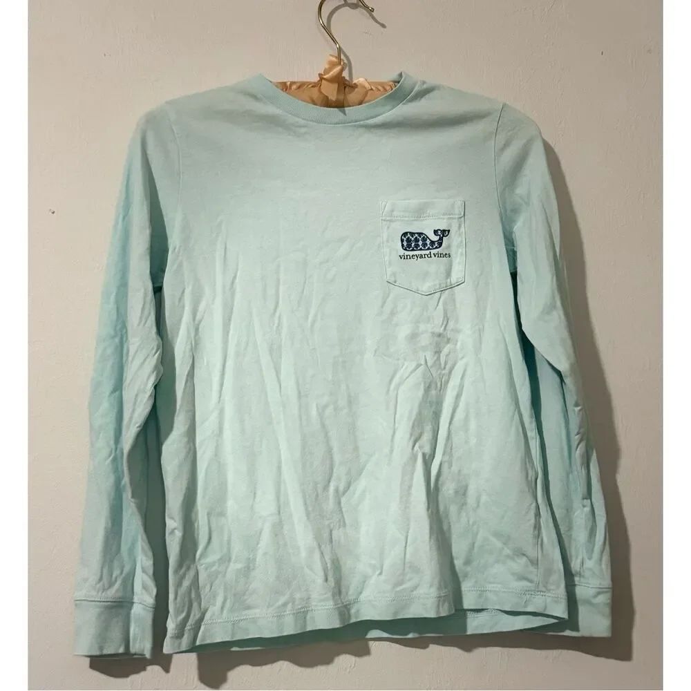 Vineyard Vines light blue long sleeve tee S kids